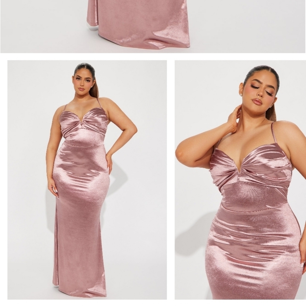 Fashion Nova Pink Maxi Trumpet Skirt for Night Out